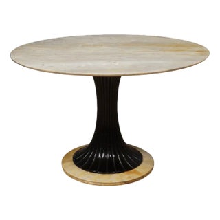 Mid-Century Center Table Dassi in Marble and Wood, 1950s For Sale