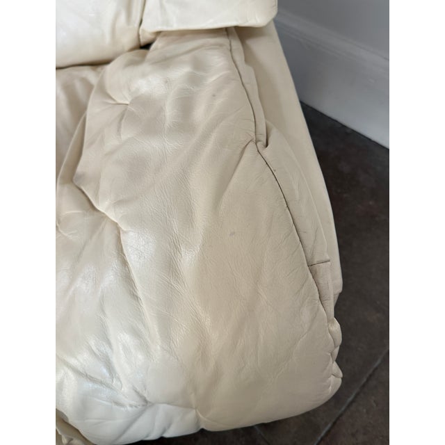 Vintage 1970s Swiss Leather Chair For Sale - Image 9 of 12