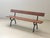 1960s Garden Bench with Delicate Cast Iron Frame and Wooden Slats, 1960s For Sale - Image 5 of 18
