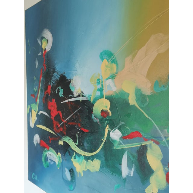 Conillo, Abstract Composition, 1990s, Oil Painting on Canvas For Sale - Image 4 of 8