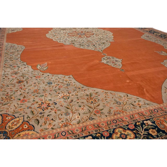 Persian Vintage Bulgarian Tabriz Design Rug - 14' X 20'10" For Sale - Image 3 of 11