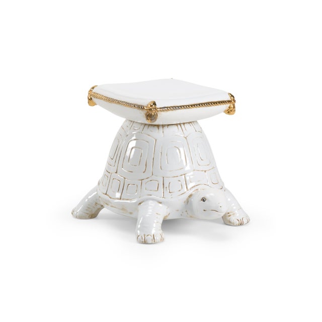 Contemporary Turtle Ceramic Garden Seat For Sale - Image 3 of 3