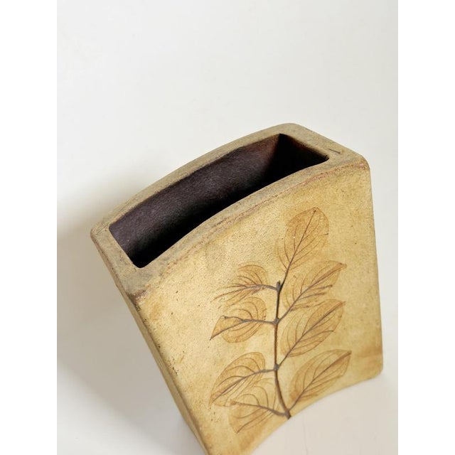 1960s Brown Pottery Vase, France, 1960s For Sale - Image 5 of 10