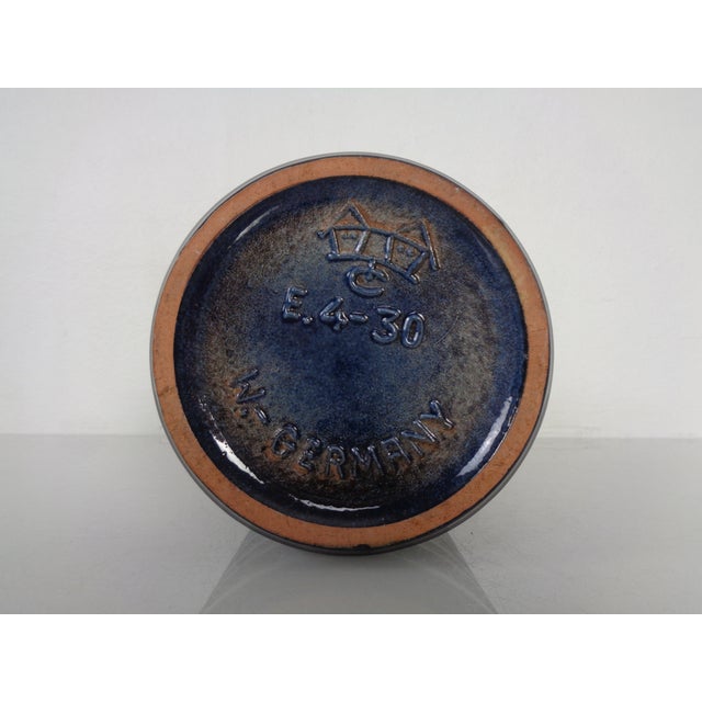 Dark Blue E4-30 Ceramic Vase from Carstens Tönnieshof, Germany, 1960s For Sale - Image 6 of 16