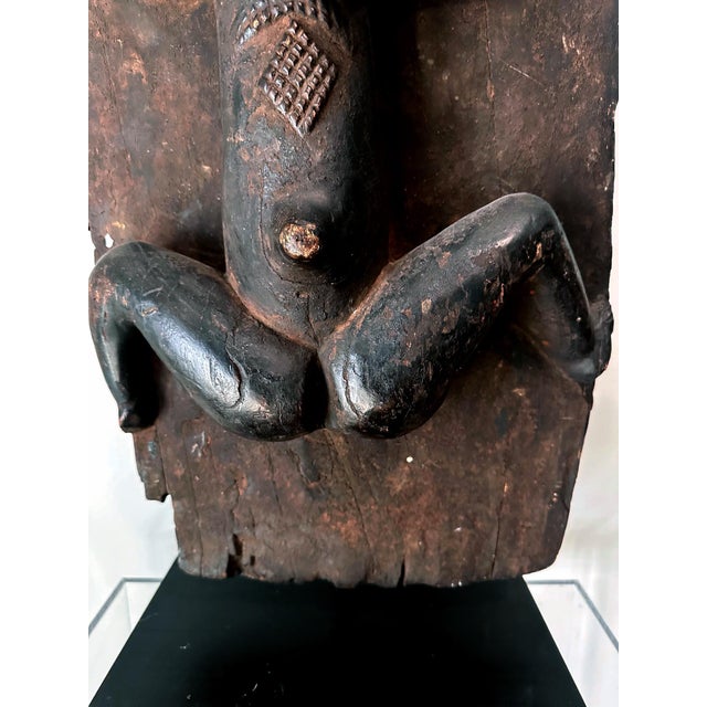 Gabon Punu Granary Door Panel on Custom Stand with Provenance For Sale In Atlanta - Image 6 of 18