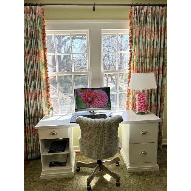 Ballard Designs Upholstered Modern Desk Chair Chairish