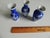 2000 - 2009 Blue & White Miniature Ceramic Asian Vases - Set of 3 For Sale - Image 5 of 5