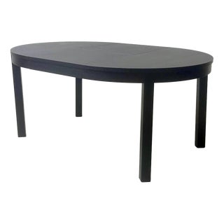 Bjursta Extendable Dining Table in Black-Brown from Ikea For Sale