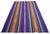 Textile Bright Multi Color Striped Turkish Rug, 5'6x8'6 Authentic Village Kilim, Mid Century Modern Home Decor For Sale - Image 7 of 12
