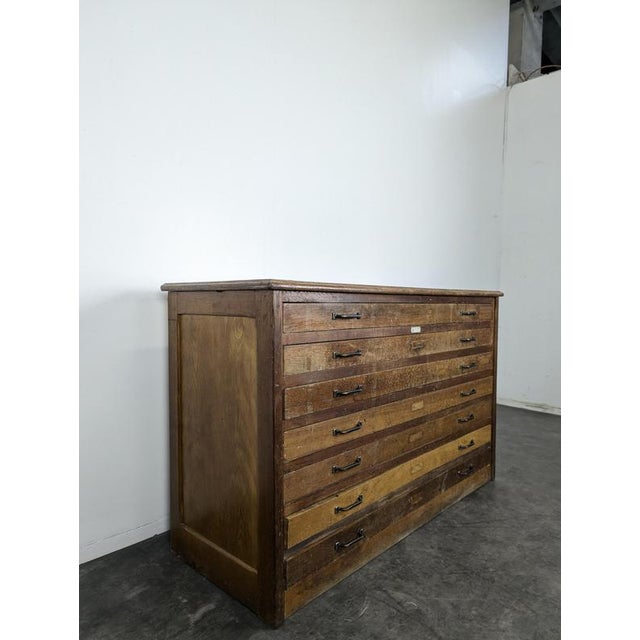 Oak Plan Cabinet by L. Sautereau, in Very Good conditions.