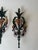 Hollywood Regency Exceptional Hollywood Regency Wall Sconces attributed to S. Salvadori, Italy, 1960s, Set of 2 For Sale - Image 3 of 18