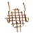 Vintage French Tortoise Bamboo and Rattan Coat & Hat Rack For Sale