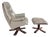 Swedish Leather Recliner and Ottoman from Stressless For Sale