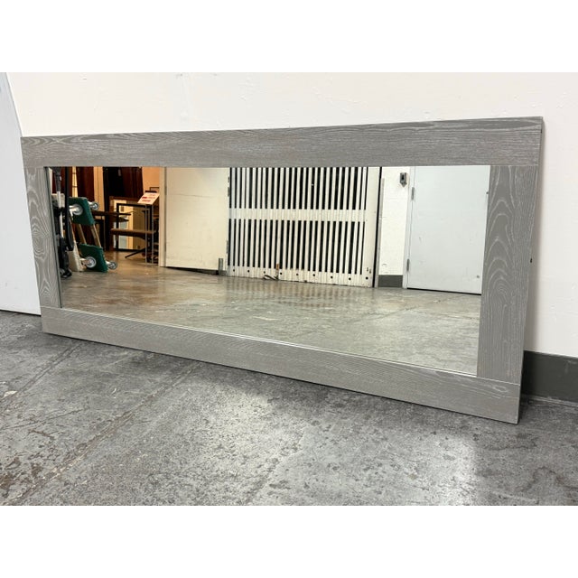 Contemporary Cb2 Hanging/Leaning Gray Floor Mirror For Sale - Image 3 of 12