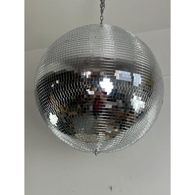 Large Sphere Disco Ball Professional Mirror Mosaic with Rotor 80s Diameter 50 cm Never used, still in its original...
