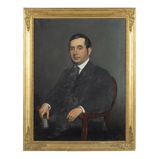 J. Stewart, Portrait of a Gentleman, Oil on Canvas For Sale