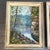 Set of two 1960’s original impressionist lake and bridge landscape paintings. Both signed and framed. Each measure...