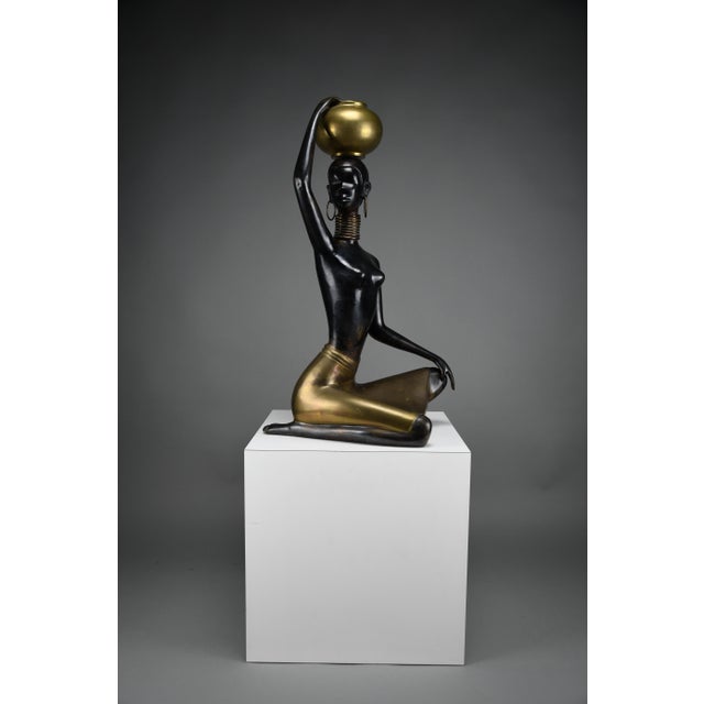 Ndebele Artist, Water Bearer Sculpture, 1960, Brass & Copper For Sale - Image 12 of 18
