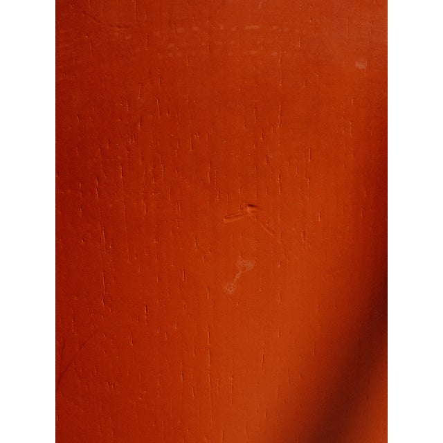 Knoll Sprite Stacking Chairs by Ross Lovegrove — Two-Tone Wood & Red — Pair For Sale - Image 11 of 12