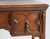 Antique Barley-Twist Oak Writing Desk With Burgundy Leather Top, Jacobean Revival Circa 1890 For Sale - Image 4 of 8