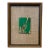 1978 Small Green Abstract Painting For Sale