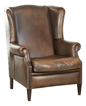 Large Club Chair in Sheepskin Leather