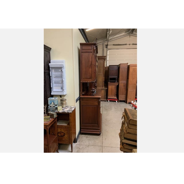 Brown Antique Display Buffet, 1900 For Sale - Image 8 of 11