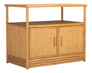 Bamboo Cabinet Sideboard, 1960s