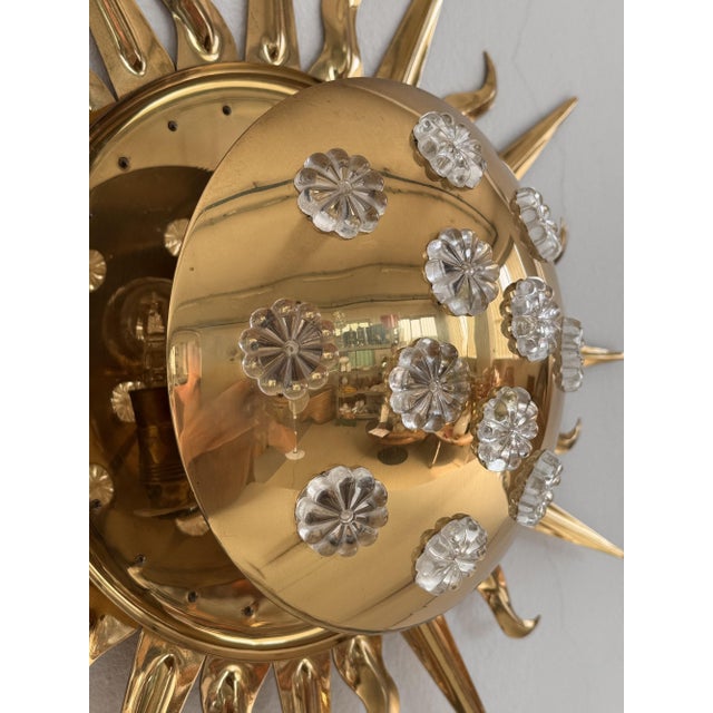Mid-Century Modern Flush Mount in Brass from Vereinigte Werkstätten, 1970s For Sale - Image 11 of 14