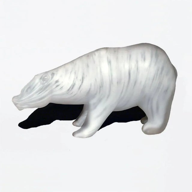 Ivory Orso Polare Sculpture by Walter Furlan and Salviati & C, 1970s For Sale - Image 8 of 9