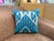 1990s Handmade Silk Ikat Square Pillow Cover For Sale - Image 9 of 11