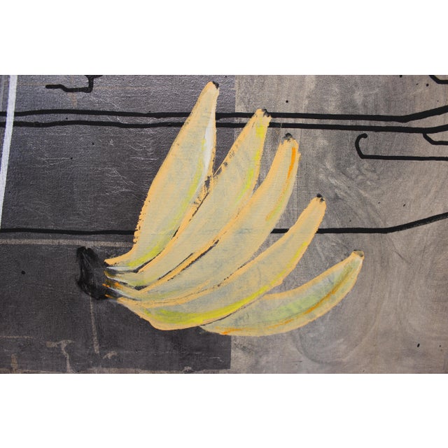 Oil painting on canvas by the Danish artist Anne Tholstrup from 1991. The painting is in great vintage condition and with...