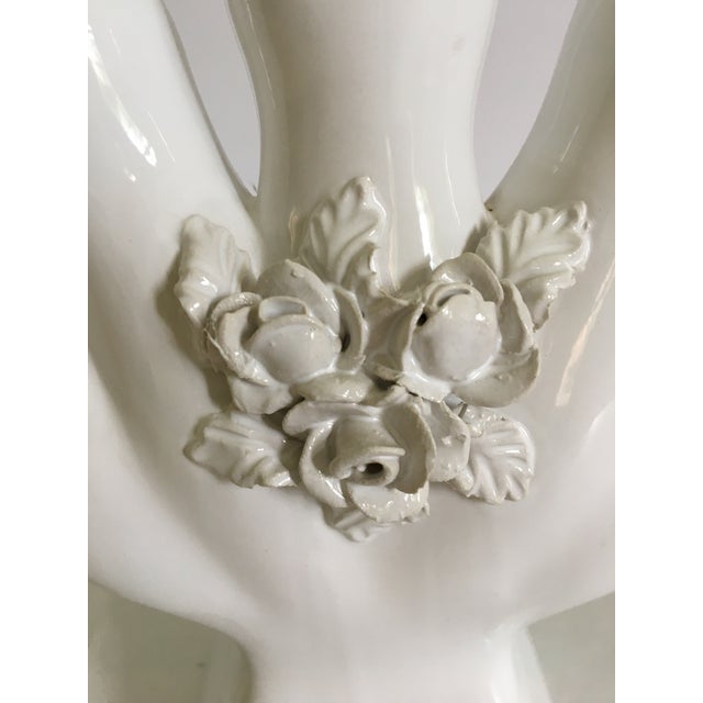 Vintage Portuguese Tulipiere/Five Finger Vase For Sale - Image 4 of 12