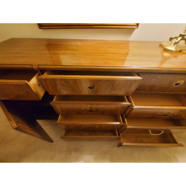 Drexel Heritage Accolade II Campaign Bedroom Suite, 1987 – Complete Matching Collection For Sale - Image 16 of 17