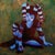 Contemplating by Tammi Otis | Oil and Gold Leaf Painting of a child in a striped costume. For Sale