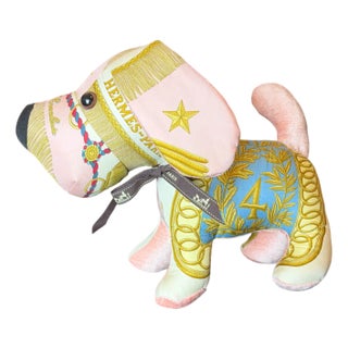 Hermes Poste Et Cavalerie Vintage Silk Scarf Loyal Puppy For Sale