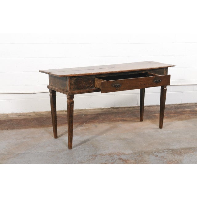 Wood Brazilian Peroba Wood Console, 19th C. For Sale - Image 7 of 13