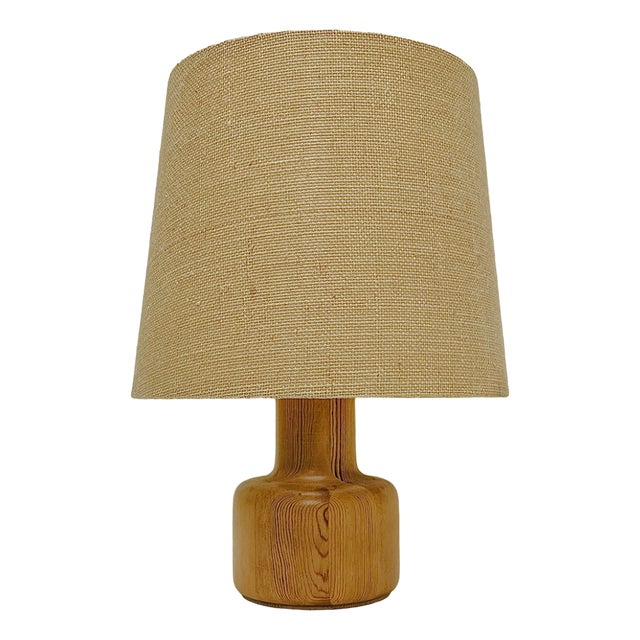 Mid-Century Table Lamp in Pine Wood by Bestform, 1960s For Sale