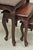 Vintage French Rococo Baroque Style Mahogany Nesting Side Tables - Set of 3 For Sale - Image 4 of 12