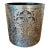 Late 20th Century Silver Metal Covered Wooden Planter For Sale