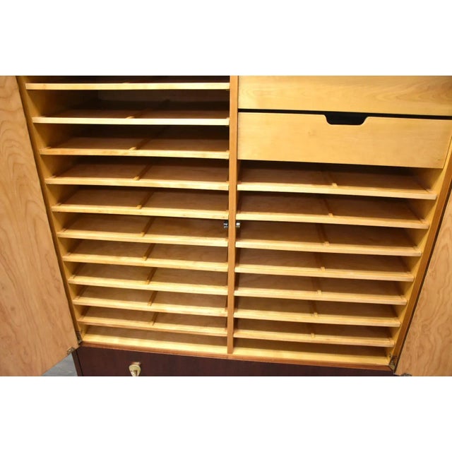 Brown Walnut Armoire Dresser For Sale - Image 8 of 12