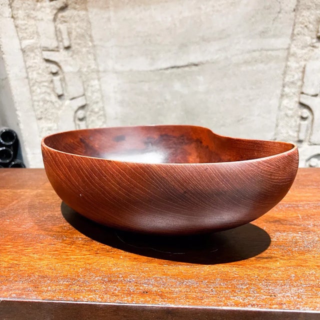 1970s 1970s Vintage Biomorphic Teakwood Bowl Style of Rude Osolnik For Sale - Image 5 of 13