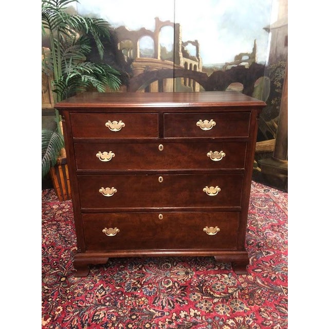 Antique Cherry Chest of Drawers For Sale - Image 9 of 11