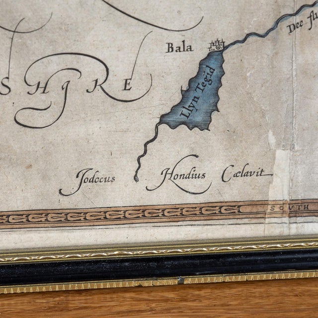 17th Century Map of Denbighshire by John Speed, 1610s For Sale - Image 15 of 18