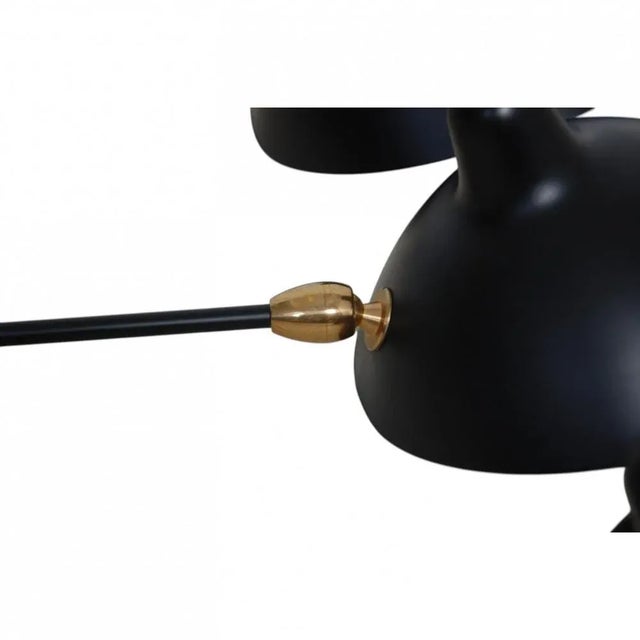 5-Arm Spider Lamp by Serge Mouille For Sale - Image 16 of 17