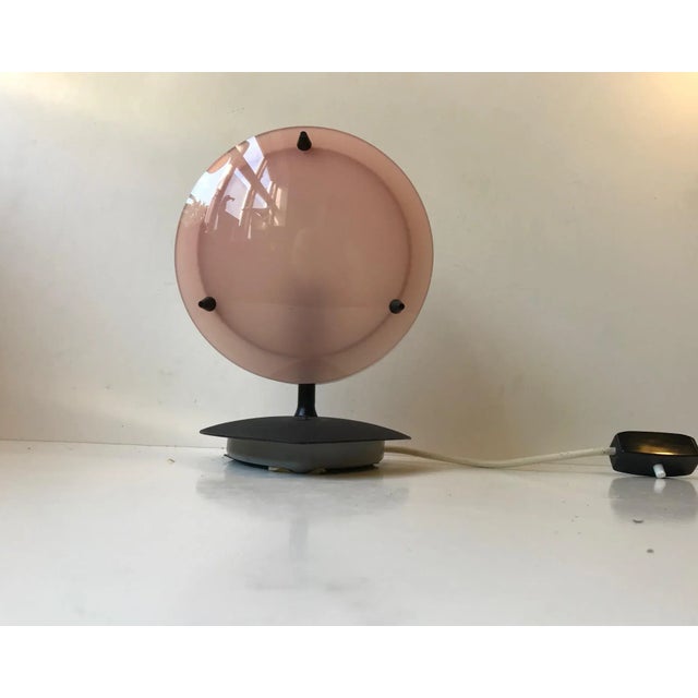 Mid-Century Italian Pink & White Acrylic Glass Table Lamp, 1960s For Sale - Image 13 of 13