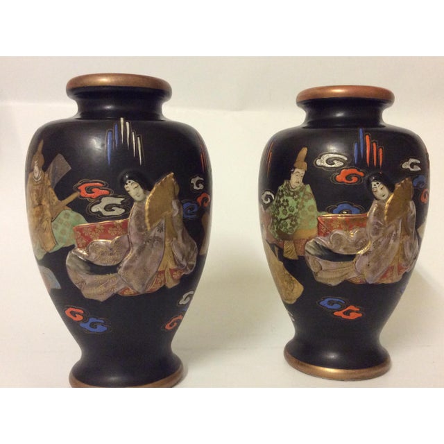 Ceramic Satsuma Vases, Late 19th Century, Set of 2 For Sale - Image 15 of 15