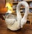 White Early 1900s Antique French Concrete Swan Planter For Sale - Image 8 of 13