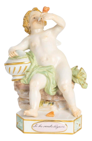 Napoleon III Porcelain Sculpture from Meissen, 19th Century