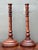 Late 20th Century Vintage Turned Wood Candlesticks - A Pair For Sale - Image 5 of 12